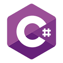 small logo for c-sharp coding language